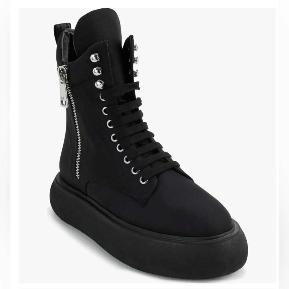 NWT- DKNY ‘Aken’ Vegan Moto Sneaker Boot